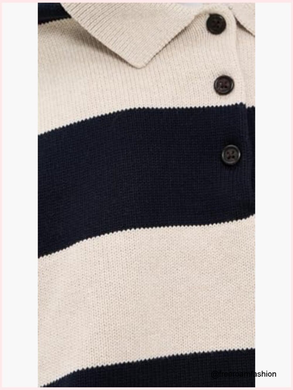 Mid-weight Stretch Knit Collared Neck Short Sleeve Sweater Polo - Picture 6 of 6